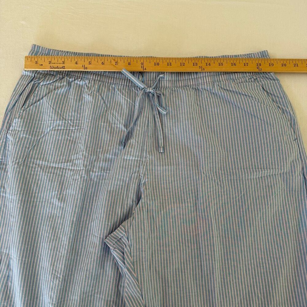 Gap Blue Pink Stripe Pajama Pants | Cotton Sleep Lounge Pants | Size XL | NWT - Picture 2 of 10